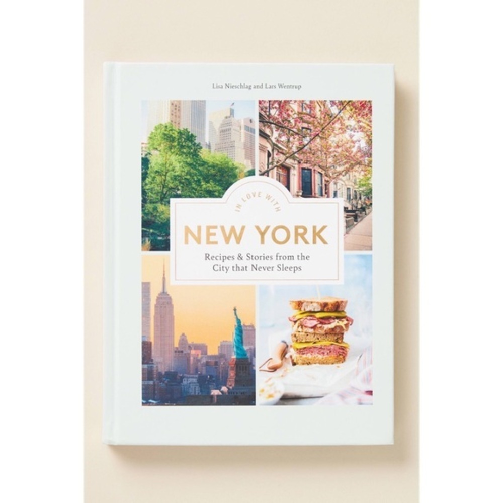 In Love with New York Recipe Cookbook and Story Chronicles Book Hardcover NWT